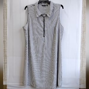 Mlle Gabrielle Women's Striped Short Mini Dress Size 3X